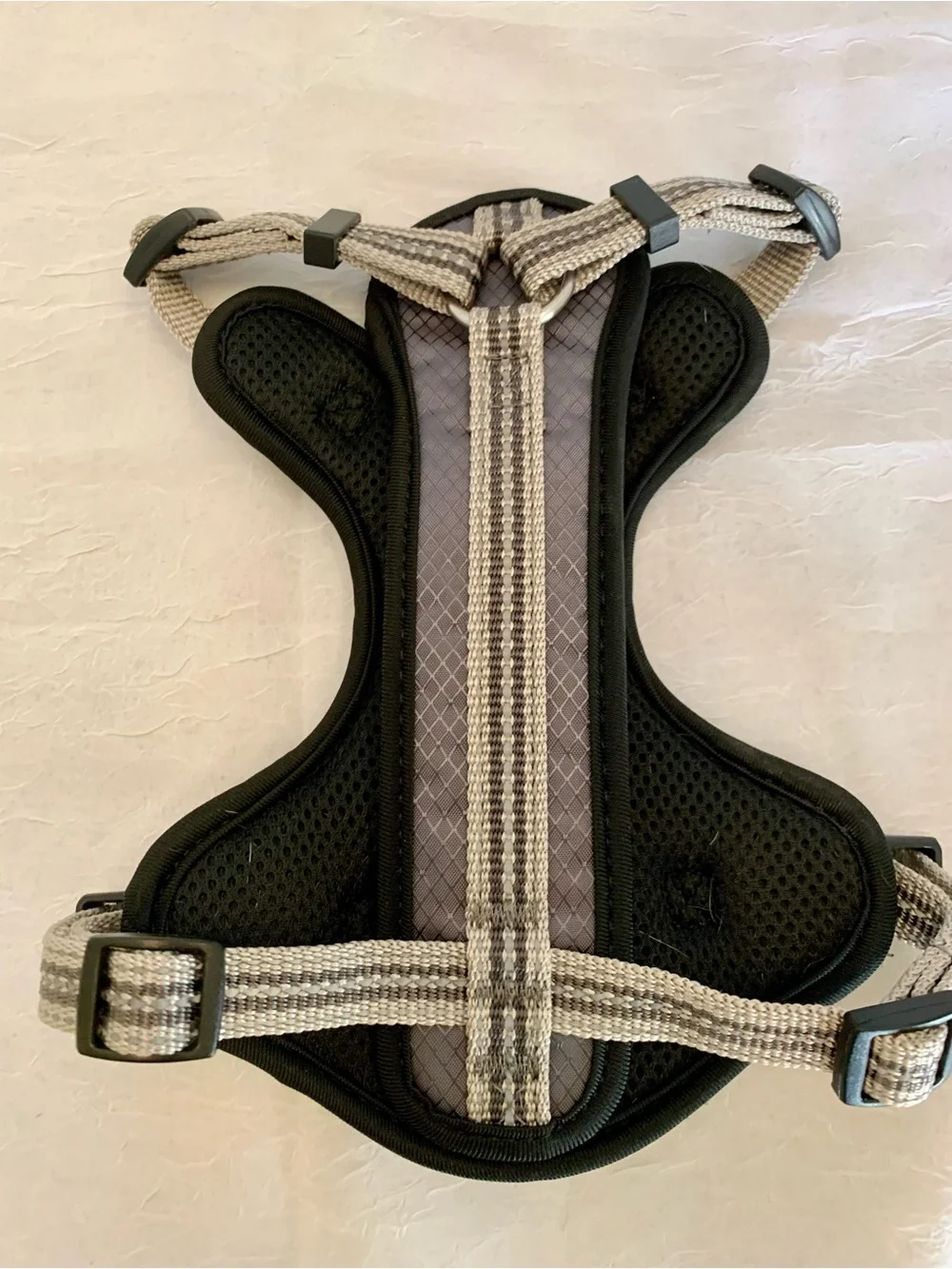KONG Grey Reflective Dog Harness with Front Pocket. Size XS/S